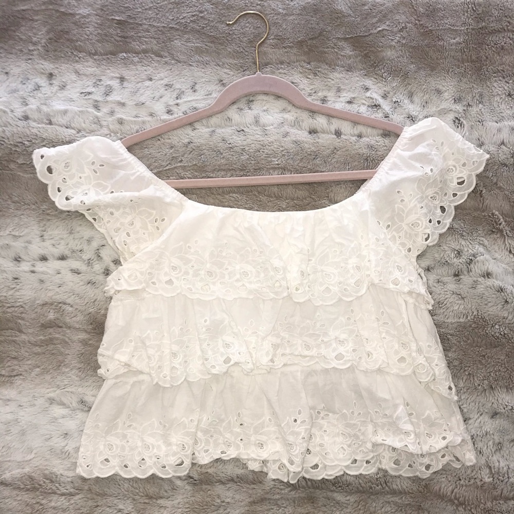 Ruffled crop top